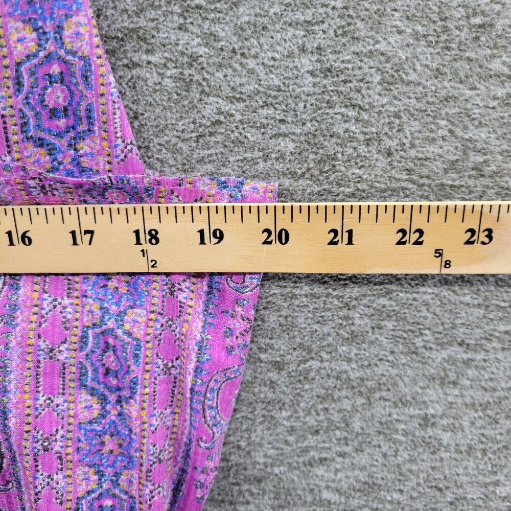 Free People Tank Women's Small Purple Summer Bloom Your Twisted Tank Top NWT - Picture 7 of 13